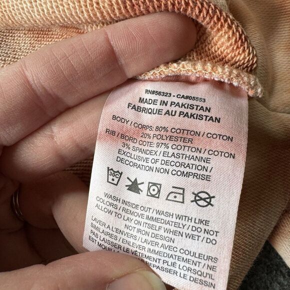 Nike From Beaverton with Love Orange Tye Dye Crew Neck Sweatshirt Sz XL Daisy - Picture 3 of 8